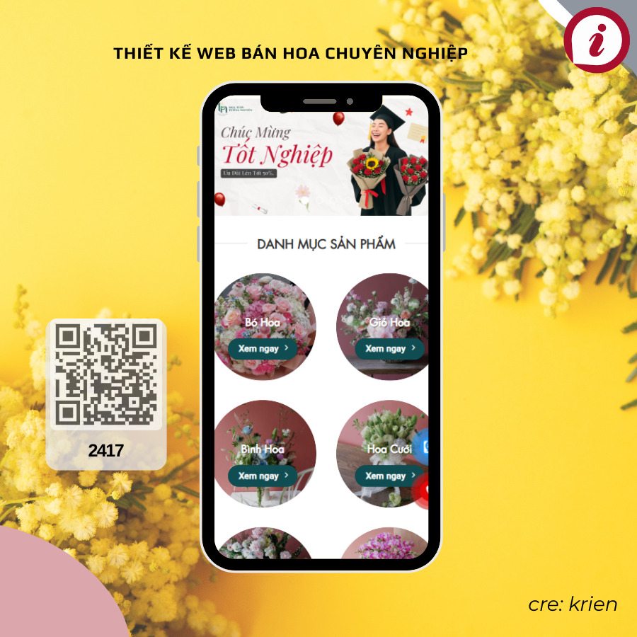 Thiết kế web bán hoa chuyên nghiệp