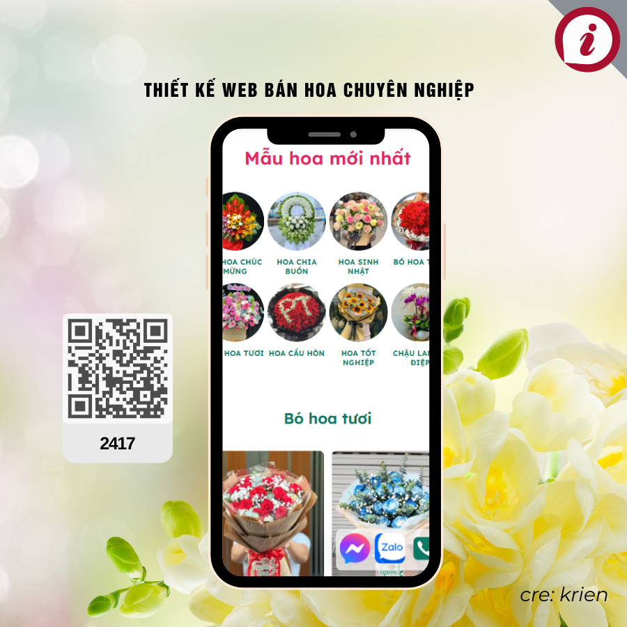 Thiết kế web bán hoa chuyên nghiệp