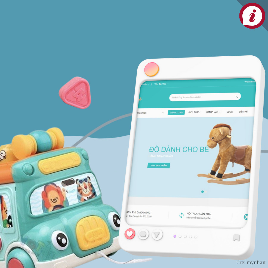 Lập web bán đồ chơi trẻ em
