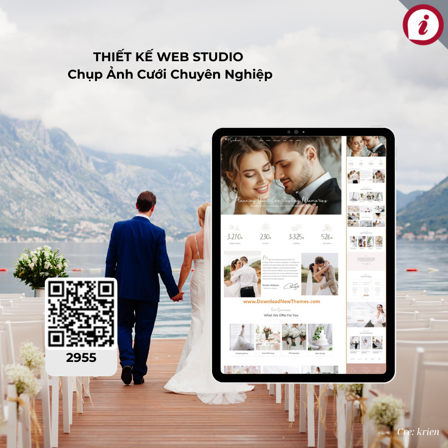 Thiết kế web studio chụp ảnh cưới chuyên ngiệp