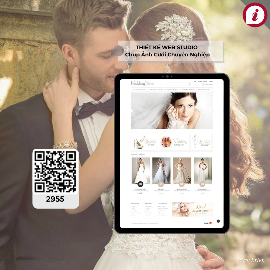 Thiết kế web studio chụp ảnh cưới chuyên ngiệp