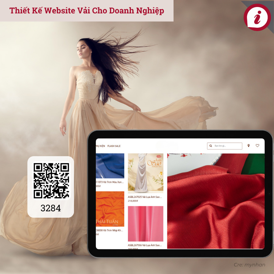 Thiết kế website vải cho doanh nghiệp