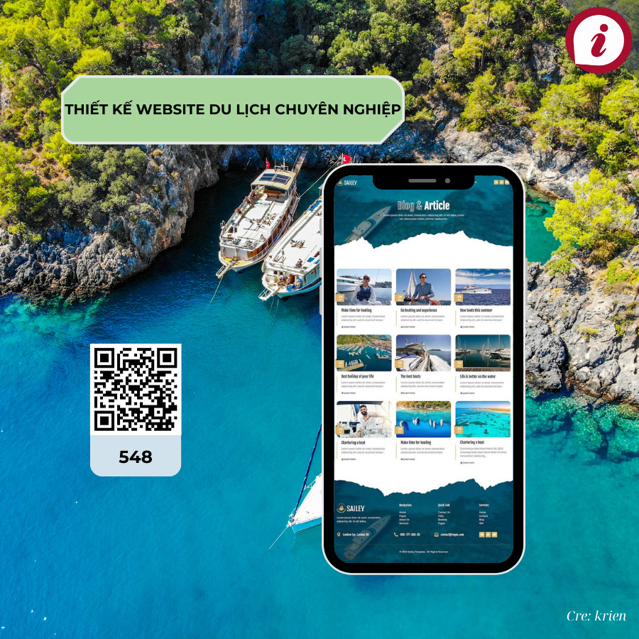 Thiết kế website du lịch chuyên nghiệp