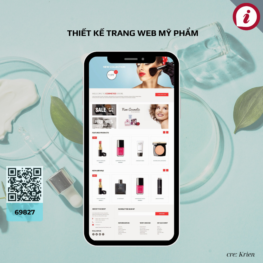 Thiết Kế Trang Web Mỹ Phẩm 