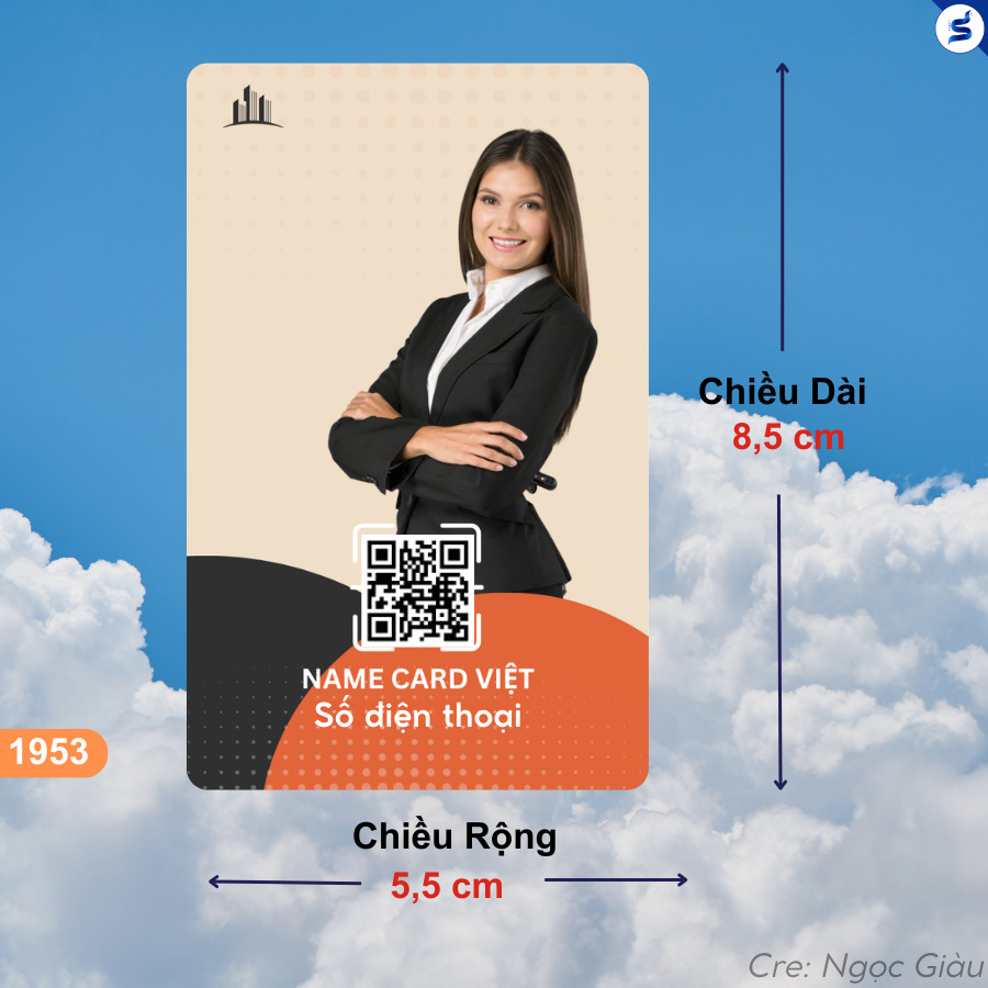 1953-5 Name card qr code, thẻ nfc cá nhân